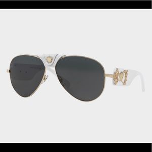 VERSACE WHITE BAROQUE SUNGLASSES